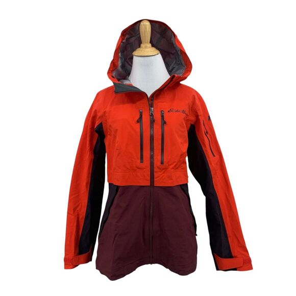 Eddie Bauer Jacket Womens S Small Red BC Fineline First Ascent Waterproof Ski - Picture 1 of 16